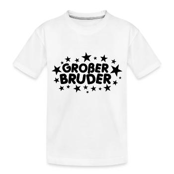 Großer Bruder - Kinder Premium Bio T-Shirt - Weiß - Vorne