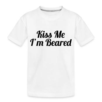 Kiss Me, I'm Beared - T-shirt bio Premium Enfant - blanc - Devant