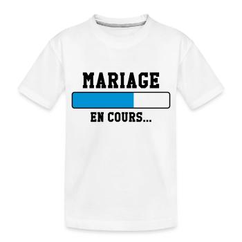 Mariage en cours ... - T-shirt bio Premium Enfant - blanc - Devant