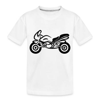 Moto sport rapide - T-shirt bio Premium Enfant - blanc - Devant