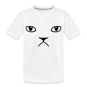 grumpy cat - Kids' Premium Organic T-Shirt - white - Front