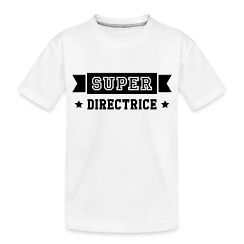 Chef / Directrice / Directeur / Manager / Patron - T-shirt bio Premium Enfant - blanc - Devant