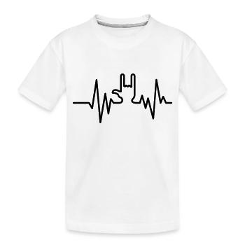 rock - Kinder Premium Bio T-Shirt - Weiß - Vorne