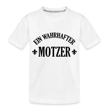 Motzer Motzerin meckern Nörgler Nörglerin motzig - Kinder Premium Bio T-Shirt - Weiß - Vorne