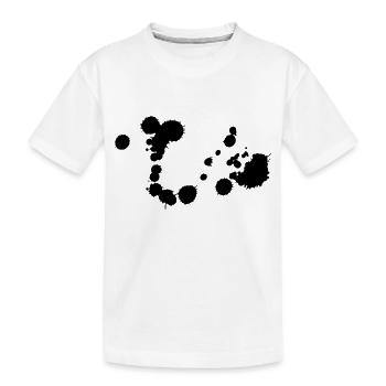kleckse_01 - Kinder Premium Bio T-Shirt - Weiß - Vorne