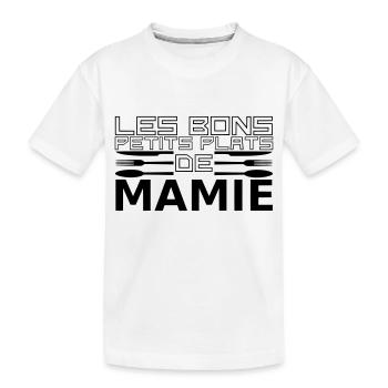 les bons petits plats de mamie - T-shirt bio Premium Enfant - blanc - Devant