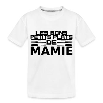 les bons petits plats de mamie - T-shirt bio Premium Enfant - blanc - Devant
