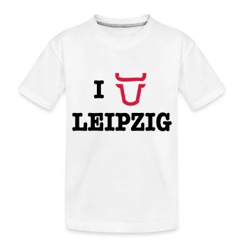 I Love Leipzig - T-shirt bio Premium Enfant - blanc - Devant