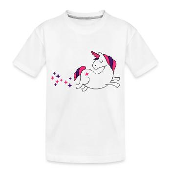 unicorn - Einhorn Sternenstaub - Kinder Premium Bio T-Shirt - Weiß - Vorne