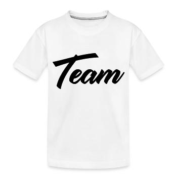 team - Kinder Premium Bio T-Shirt - Weiß - Vorne