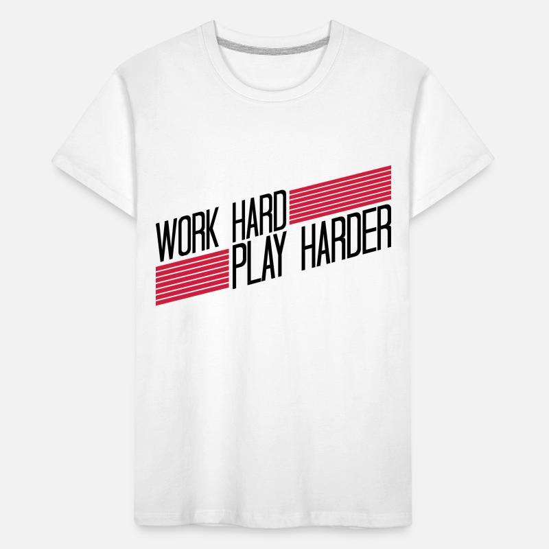 Play Harder logo Kids' Premium Organic T-Shirt