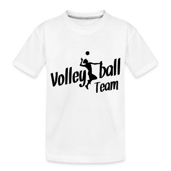 volleyball team - Kinder Premium Bio T-Shirt - Weiß - Vorne