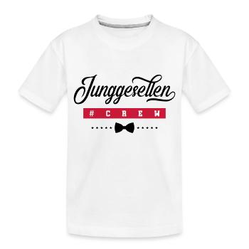 junggesellen crew - Kinder Premium Bio T-Shirt - Weiß - Vorne