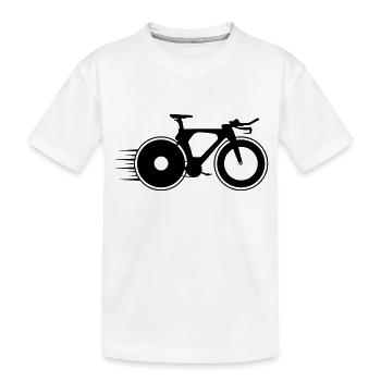 radsport - Kinder Premium Bio T-Shirt - Weiß - Vorne
