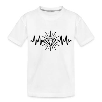 diamant - T-shirt bio Premium Enfant - blanc - Devant