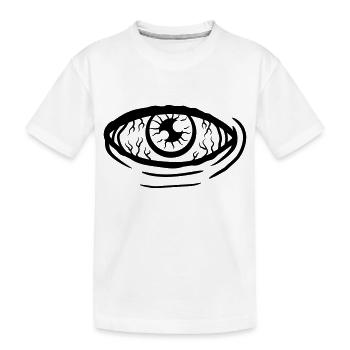 Design All-Seeing Eye - Kids' Premium Organic T-Shirt - white - Front
