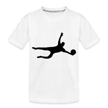 torwart - Kinder Premium Bio T-Shirt - Weiß - Vorne