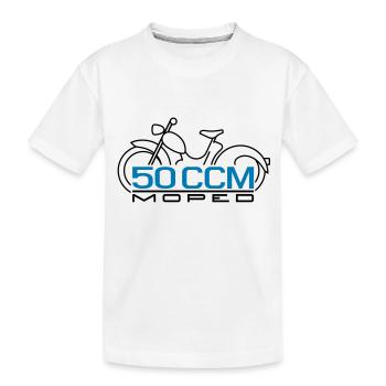 Emblème de cyclomoteur SR2 50cc - T-shirt bio Premium Enfant - blanc - Devant