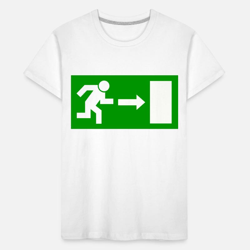 Exit sign template to personalize Kids' Premium Organic T-Shirt