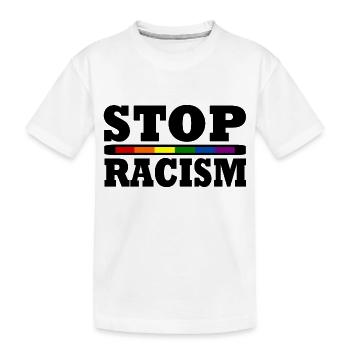 Stop racisme - T-shirt bio Premium Enfant - blanc - Devant