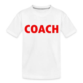Coach - T-shirt bio Premium Enfant - blanc - Devant