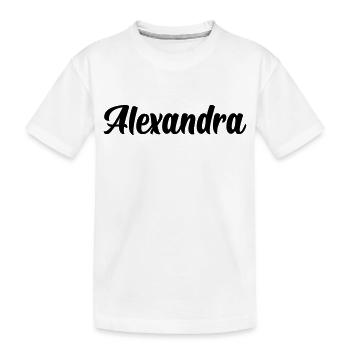 Alexandra - Kinder Premium Bio T-Shirt - Weiß - Vorne