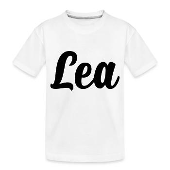 Lea - Kinder Premium Bio T-Shirt - Weiß - Vorne