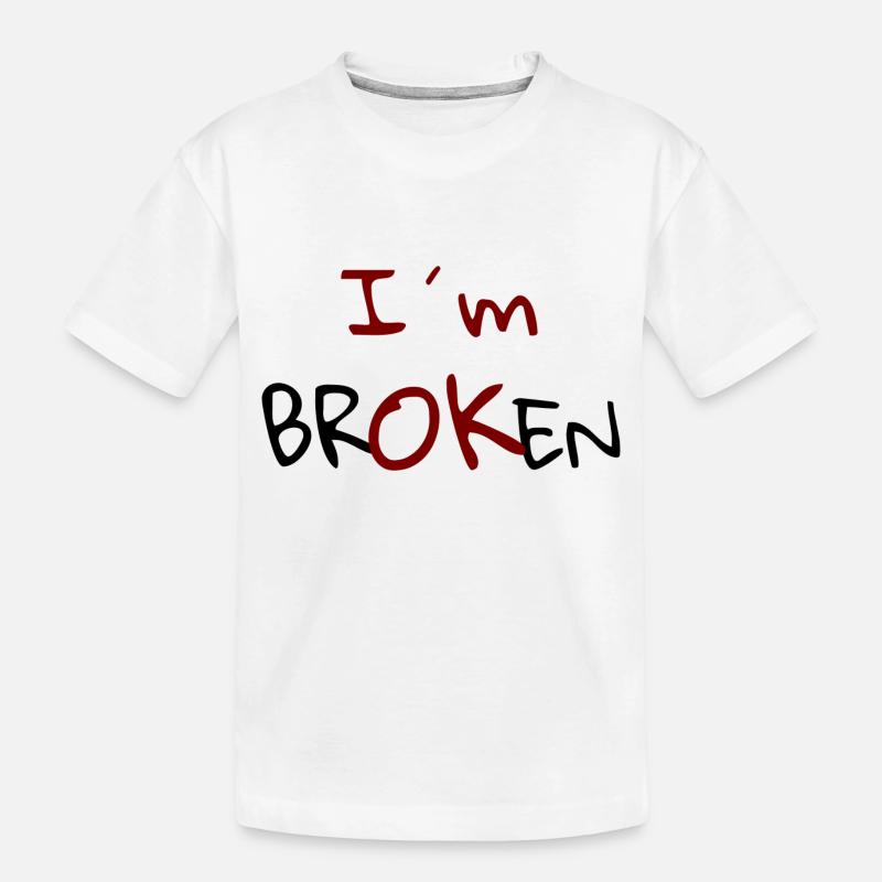 Je suis Broken Design - T-shirt bio Premium Enfant - blanc