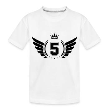 Armoiries 5 - T-shirt bio Premium Enfant - blanc - Devant