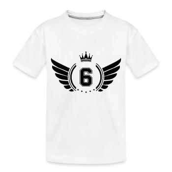 Wappen 6 - Kinder Premium Bio T-Shirt - Weiß - Vorne