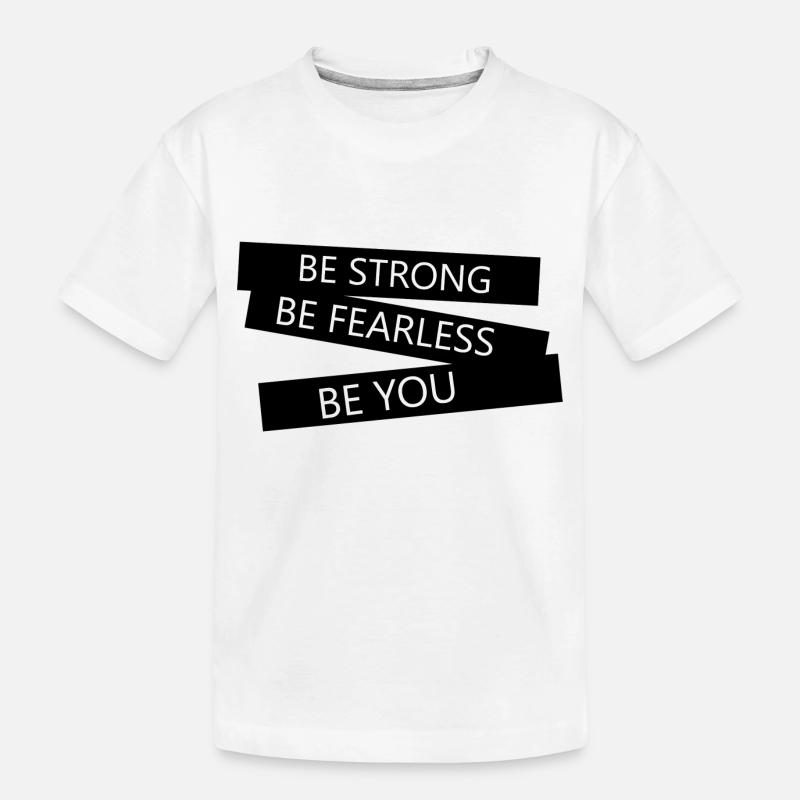 SEI DU SELBST - Kinder Premium Bio T-Shirt - Weiß
