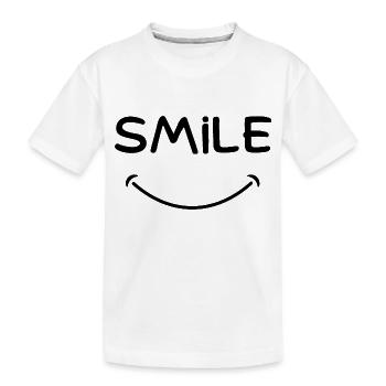 sourire - sourire - T-shirt bio Premium Enfant - blanc - Devant