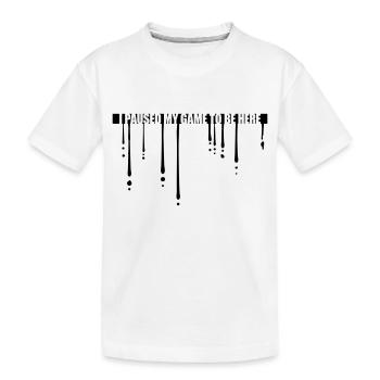 Jeu de chute en pause - T-shirt bio Premium Enfant - blanc - Devant