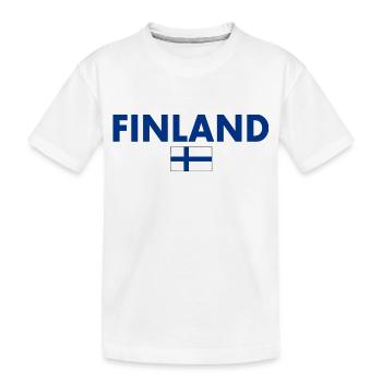 Finlande - T-shirt bio Premium Enfant - blanc - Devant