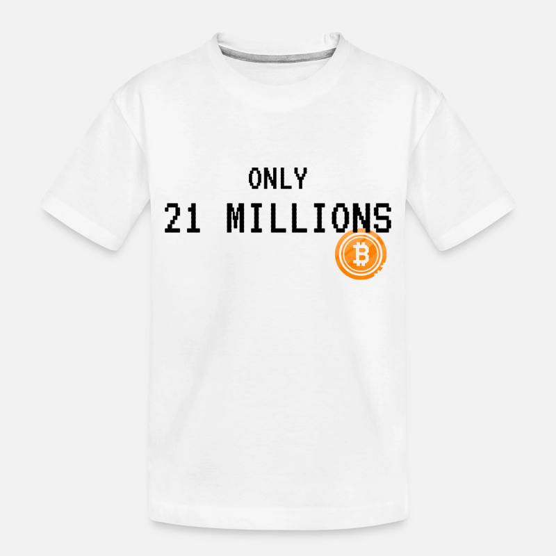 Bitcoin - Kinder Premium Bio T-Shirt - Weiß