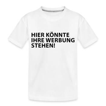 Hier könnte Ihre Werbung Stehen! - Kinder Premium Bio T-Shirt - Weiß - Vorne