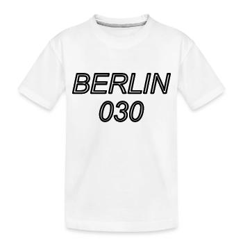 BERLIN 030 - Kids' Premium Organic T-Shirt - white - Front