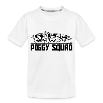 Freunde Schweine Piggy Squad - Kinder Premium Bio T-Shirt - Weiß - Vorne