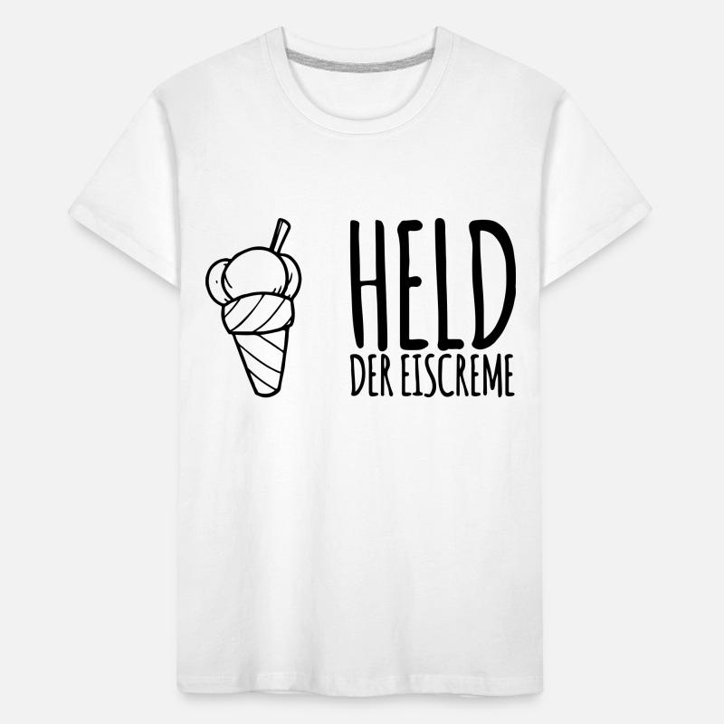 Held der Eiscreme - Eis Esser Geschenk Kinder Premium Bio T-Shirt