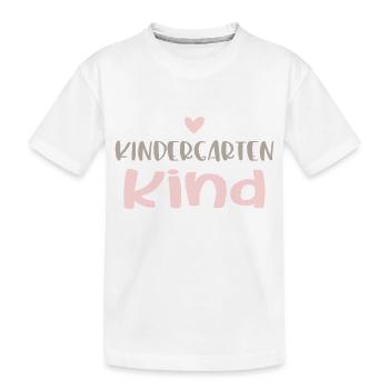 Kindergartenkind Herz - Kinder Premium Bio T-Shirt - Weiß - Vorne
