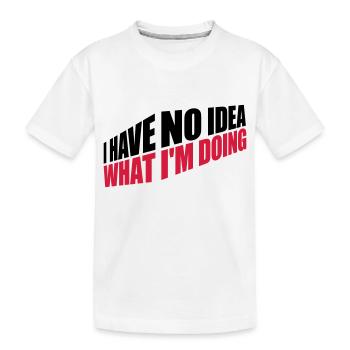 Aucune idée - T-shirt bio Premium Enfant - blanc - Devant