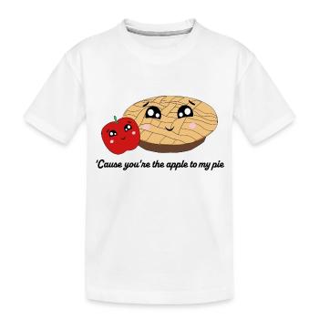 pomme à ma tarte - T-shirt bio Premium Enfant - blanc - Devant