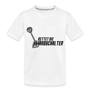 Rettet die Handschalter - Kinder Premium Bio T-Shirt - Weiß - Vorne