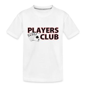 Players Poker Club - Kids' Premium Organic T-Shirt - white - Front