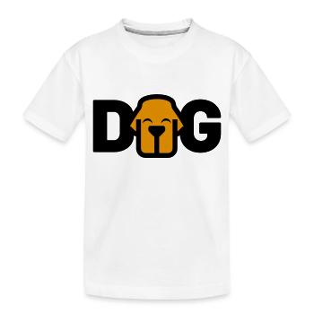 Logo DOG - T-shirt bio Premium Enfant - blanc - Devant