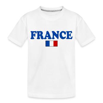 LA FRANCE DRAPEAU FRANÇAIS - T-shirt bio Premium Enfant - blanc - Devant