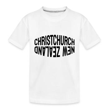 Christchurch - Nouvelle-Zélande - NZ - Maori - Aotearoa - T-shirt bio Premium Enfant - blanc - Devant