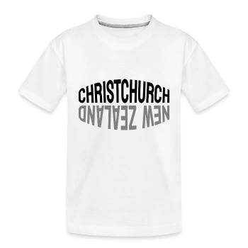 Christchurch - New Zealand - NZ - Maori - Aotearoa - Kids' Premium Organic T-Shirt - white - Front