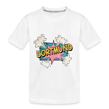 Dortmund Allemagne City Font Pop Art Comic - T-shirt bio Premium Enfant - blanc - Devant