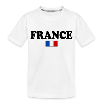LA FRANCE DRAPEAU FRANÇAIS - T-shirt bio Premium Enfant - blanc - Devant